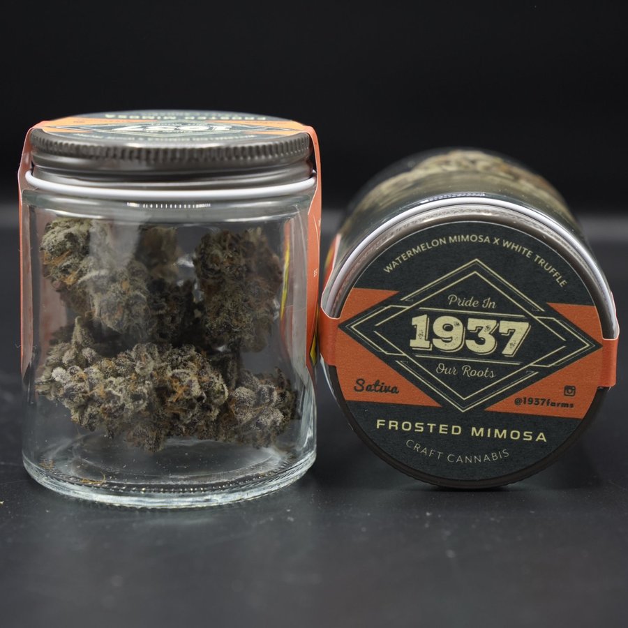 1937 Farms Frosted Mimosa jar and lid